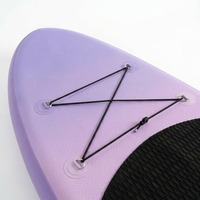 Trendiges Lavendel-Aufblasbares Allround-SUP-Board aus PVC-Material mit Ästhetischem Design für Yoga Unisex Paddleboard OEM-Service