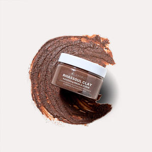 Masque nettoyant en profondeur et gommage à l'argile de café à haute efficacité 2-en-1 élimine les impuretés revitalise l'exfoliant nettoyant pour les pores de la peau - Product Image 1