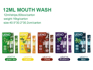 UENO - Enjuague Bucal en Barra Sin Alcohol, 12 ml * 20 Unidades, Tiras Desechables para Limpieza Bucal, Práctico Tamaño de Bolsillo - Product Image 2