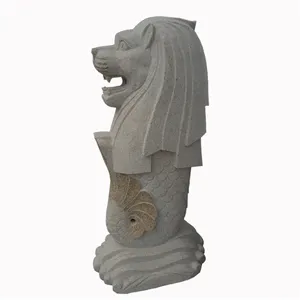 도매 정원 장식 돌 조각 Merlion 동상