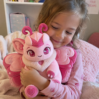 Lindo Peluche de Mariposa con Forma de Corazón, Muñeco de Peluche Suave, Juguete de Animación, Figura de Peluche Personalizada OEM con Logotipo de Marca