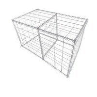 Gabion à spirale en fil de fer galvanisé, maille carrée soudée, taille de cellule personnalisée, pour la lutte contre les inondations et la protection des bâtiments, pliable