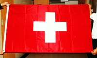 Vente en gros 3x5ft 90x150cm Croix Blanche Suisse Drapeau