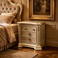 Table de chevet rustique en bois massif de style moderne antique, 3 tiroirs, écologique, fabriquée à la main, meuble de salon, meuble de chambre à coucher