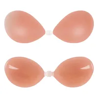Vente directe d'usine Silicone Sexy Invisible fille soutien-gorge avec sangle transparente collant mamelon soutien-gorge pour les femmes robe