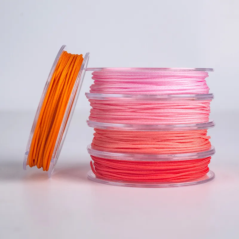0.8mm Nylon Cord Thread Chinese Knot Macrame 53 Colors Cord Bracelet Braided String DIY Tassels Beading 5m/roll