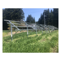 Kit de montage au sol pour panneaux solaires personnalisable, support de module photovoltaïque encadré pour un système de montage sécurisé
