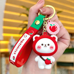 Porte-clés Anime Cute Cartoon 3D PVC Enfants Femmes Silicone Mini Sac à dos Porte-clés Accessoires Porte-clés en caoutchouc - Product Image 5