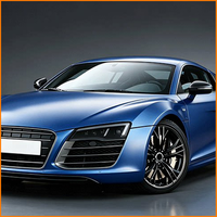 Pour Audi R8 2008-2014 : Ensemble de phares LED avec feux de jour, 4 lentilles, faisceau matriciel et clignotants séquentiels – Pièce de remplacement