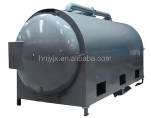 Large capacity smokeless bamboo coconut shell retort kiln pyrolysis charcoal making equipment