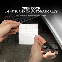Éclairage d'ambiance sans fil pour seuil de porte de voiture, pédale de bienvenue à LED, capteur intelligent de voiture, lumière à flux fantôme