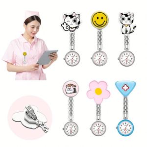 Montre de poche numérique en silicone pour infirmières, avec logo personnalisé, clip en caoutchouc et épingle de fixation, haute qualité - Product Image 3