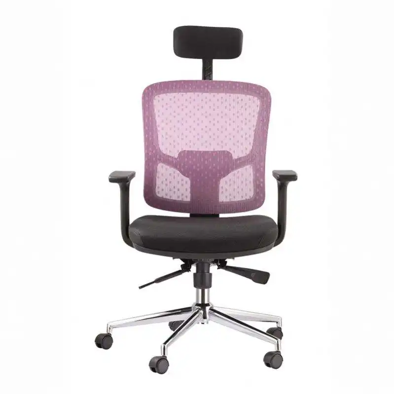 Chaise de bureau ergonomique en maille à haut dossier avec soutien lombaire bon marché