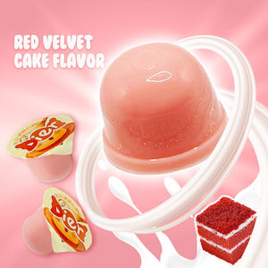 Vente en gros de bonbons Marque privée personnalisée <span class=keywords><strong>Pudding</strong></span> de gâteau en velours rouge amusant Parfait pour les desserts créatifs et les cadeaux Gelée délicieuse - Product Image 1