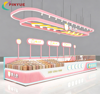 Kommerzieller Snack-Food-Kiosk mit Süßigkeiten- und Nuss-Präsentationsregalen, Acryl-Vitrine für Einkaufszentren und Einzelhandelsgeschäfte