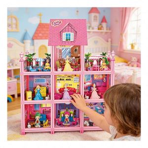 Casa de Muñecas para Niñas, Kit de Manualidades Creativas para Niños, Juego de Casa de Muñecas DIY - Product Image 4