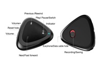 HBNKH 2024 Nouveau Design Mini Dictaphone Numérique Professionnel Porte-clés Espion MP3 Réduction du Bruit Mémoire 4GB/8GB/16GB/32GB Un Clic
