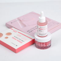 Ensemble de soins de la peau au DNA de saumon PDRN avec logo personnalisé, hydratation intense, anti-âge, stimulation du collagène, minimisation des pores, routine OEM, étiquette privée