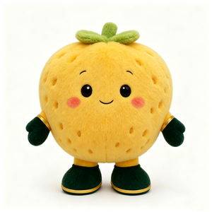Peluche naranja personalizado, peluche de cítrico, lindo peluche naranja, muñeco de peluche de fruta de dibujos animados - Product Image 2