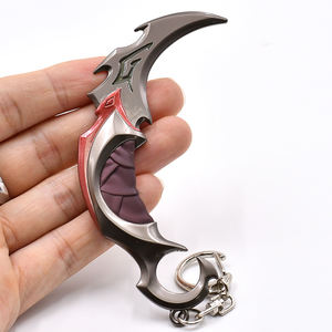 Conception populaire 12cm Mini Valorants Jouet Porte-clés VALOR <span class=keywords><strong>Couteau</strong></span> Pistolets Porte-clés Avec Lumineux - Product Image 3