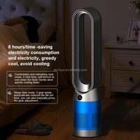 Ventilateur de tour sans pales multifonctionnel à circulation d'air purifié chaud, froid et tiède avec télécommande