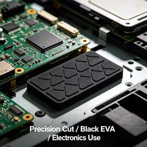 Precision Die Cut Black EVA Foam Bumper with Strong Sticky for <b>Electronics</b> Assembly - Product Image 2