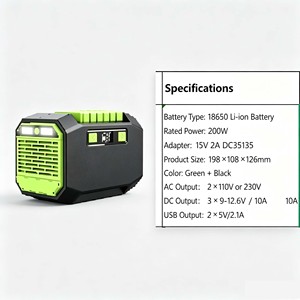 Station d'alimentation portable 200W 144.3Wh, énergie verte, station d'alimentation portable pour téléphone avec sangle de transport - Product Image 1