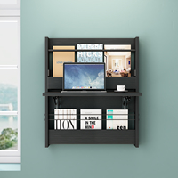 YQ FOREVER Étagère de bureau d'ordinateur murale en bois MDF moderne Tables d'étude flottantes