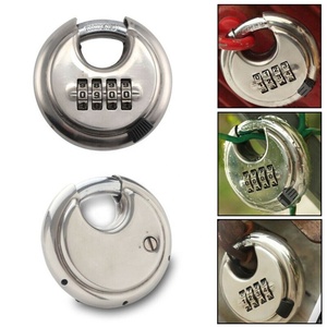 <span class=keywords><strong>Cadenas</strong></span> rond en alliage de zinc durable <span class=keywords><strong>à</strong></span> combinaison 4 chiffres pour porte et entrepôt - Product Image 3