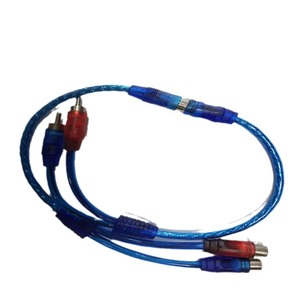 Rca Audio Cable 1 To 2 Signal Adapter Male Female Connector For <b>Car</b> <b>Amplifier</b> Audio System BlueMing 12v Wiring - Product Image 1