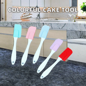 Colorful Silicone Spatula for Home <b>Baking</b> Cream Butter Jam Honey Integrated Removable Bread <b>Baking</b> Scraper Kitchen <b>Accessory</b> - Product Image 2