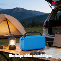 Boîte de rangement personnalisée en EVA rigide avec fermeture éclair pour câbles de démarrage d'urgence, outils de secours automobile et accessoires de coffre
