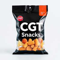 Sachets d'emballage extérieur personnalisés de bonne qualité, couleur et taille sur mesure, avec logo, refermables, pour gâteaux de dattes au sésame noir, snacks, sacs à sucre, qualité alimentaire