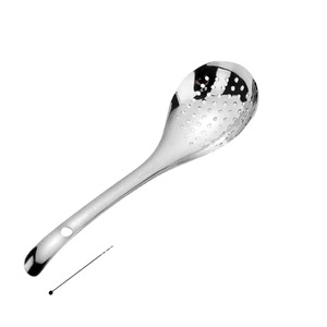 Stainless Steel Strainer Ladle Large Perforated Long Handle For Soup Hot Pot Cooking Kitchen Multifunctional Spoon - Product Image 5
