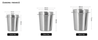 Tasse doseuse en acier inoxydable 304 pour expresso, 51 mm, 58 mm, pour porte-filtre, outil de barista pour moulin à café