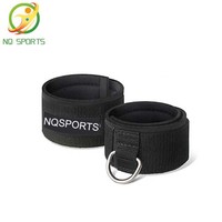 NQ SPORTS Sangles de cheville en néoprène respirantes unisexe avec boucle réglable pour la gym, l'exercice et l'entraînement sur machines à câble