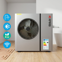 Bomba de Calor R32/03ZR/8.2kW, Calefacción y Refrigeración Monobloque A+++ EVI -35 ° Aire Acondicionado Inverter DC con WiFi, 220V, Certificación CE y CB, para Clima Europeo