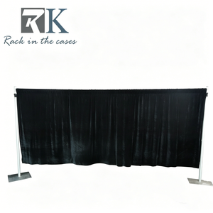 Portable Pipe and Drape Aluminum Pipe and Drape <b>Frame</b> Kit Silver <b>Backdrop</b> Stand for Wedding Party Event Decoration - Product Image 1