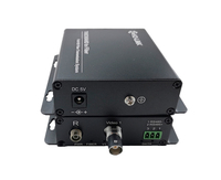Convertisseur vidéo 1 canal, signal de caméra IP AHD/TVI/CVI vers DVR, signal IP sur câble coaxial émetteur-récepteur vidéo fibre 720p