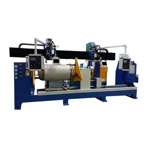 High Quality Mig Mag Welding Machine Double Pulse Straight Seam Welder For Pontoons Duct Seam Welding Machine