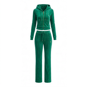 Conjunto Deportivo Premium para Mujer, Ecológico, Transpirable, de Forro Polar, Dos Piezas, Diseño Personalizado, Elegante, Atlético, para Invierno - Product Image 5