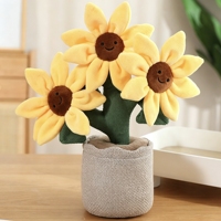 Peluche succulente en pot pour machine à griffes, cadeau de fête pour enfants, décoration de bureau et de maison