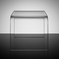 Tabouret en acrylique transparent tabourets bas en acrylique en forme de U personnalisé chaise de table d'appoint en acrylique transparent lucite siège de douche de salle de bain