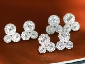 Boucles d'oreilles fines Xinfly de luxe en or 18 carats avec diamant naturel 0,72 carat, nouveau style, forme triple cercle, longues et brillantes - Product Image 2