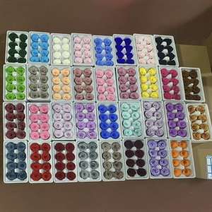 P-2 белые консервированные розы в коробке 4-5 см Декор цветочные композиции DIY консервированные цветы домашний декор свадебный душ цветы - Product Image 1