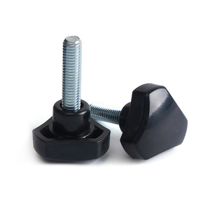Triangular Handle Screw M5 M6 Carbon Steel Blue White Zinc Plated For Electronic Device Manufacturing - Product Image 3