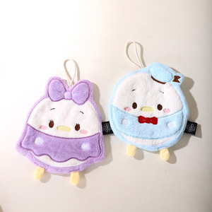 Toalla de Mano Colgante de <span class=keywords><strong>Mickey</strong></span> y Minnie <span class=keywords><strong>Mouse</strong></span>, Súper Absorbente, de Felpa de Coral, con Dibujos Animados, para Niños, Cocina, Baño, de Secado Rápido - Product Image 2