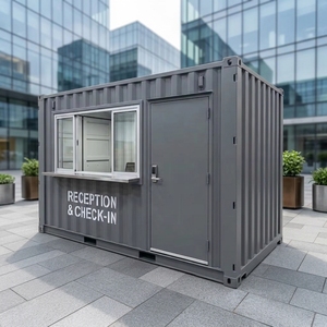 Contenedor Marítimo Modificado Multiusos, Caseta Exterior con Panel Sándwich, Diseño Moderno para Oficinas de Seguridad, <span class=keywords><strong>Tiendas</strong></span> Pop-Up - Product Image 6