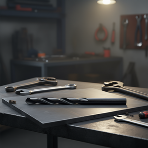 Broca helicoidal HSS de 9.9 mm y 133 mm de longitud, serie corta negra para perforación de metal - Product Image 3