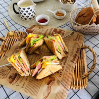 Papier sulfurisé pour sandwichs et wraps de poulet, résistant à l'huile, de qualité alimentaire, imprimé sur mesure, sûr pour l'emballage de beurre